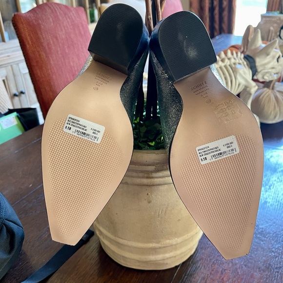 Schutz metallic silver boots - new, never worn.  Size 8-1/2 - Picture 2 of 8